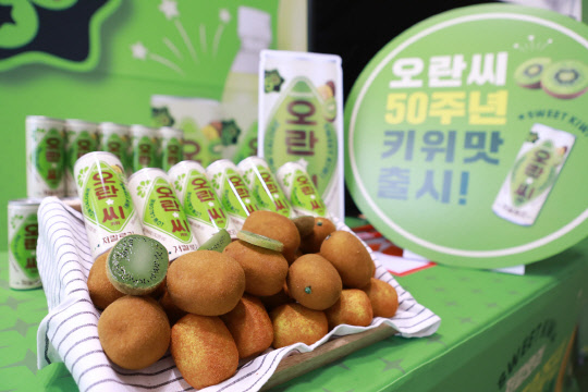 동아오츠카가 오란씨 출시 50주년을 맞이해 오란씨 키위를 출시한다. <동아오츠카 제공>